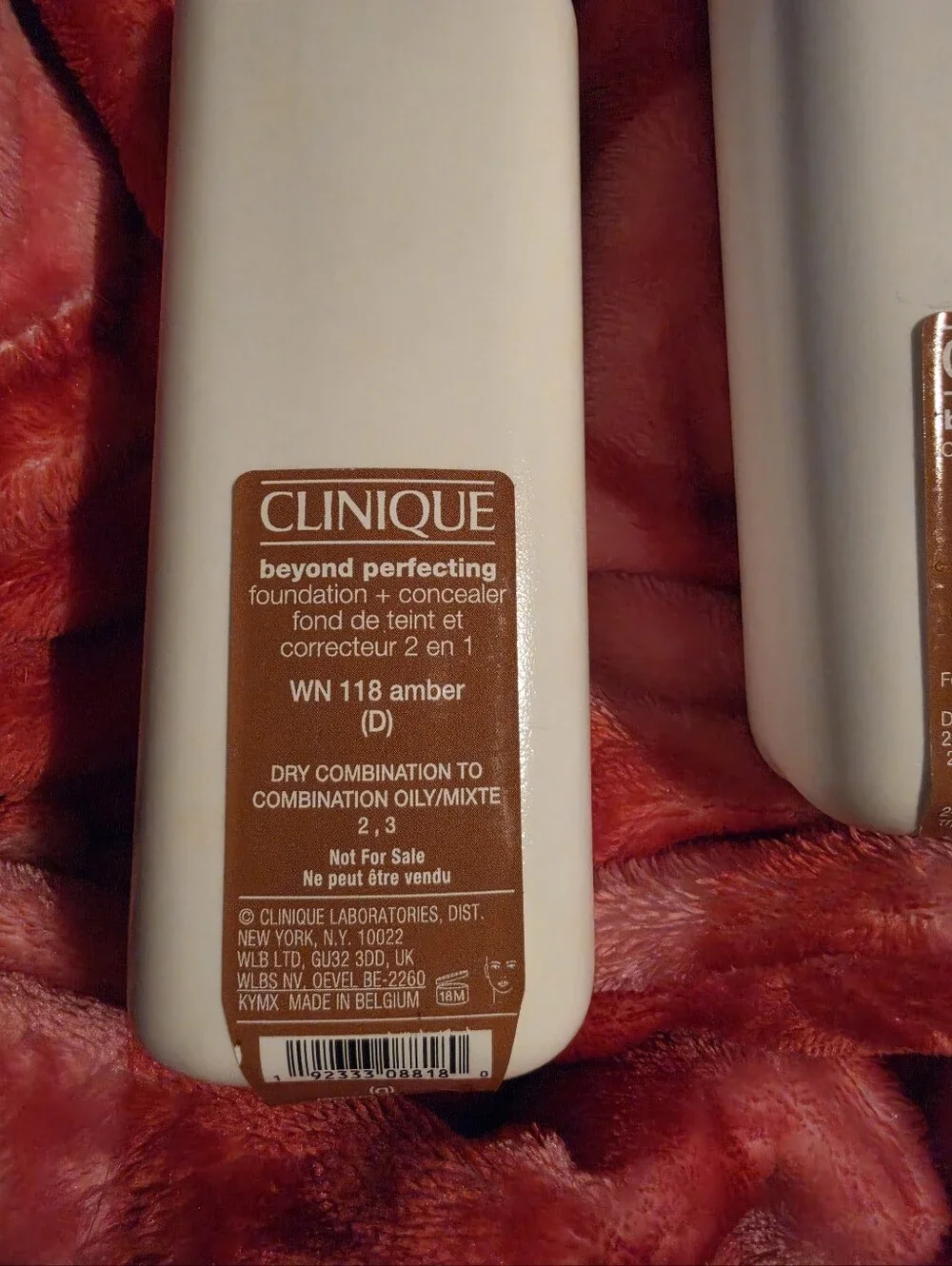 Clinique Beyond Perfecting WN 118 Amber Jumbo 6.7 oz Lot of 2